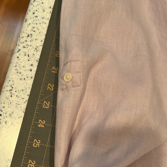 Michael Kors Lilac 100% Linen button down EUC size XL Mens - Picture 9 of 12
